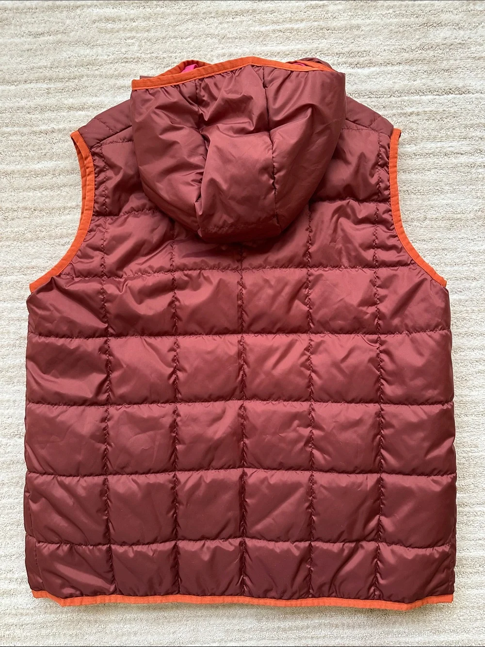 Like New Cotopaxi Teca Calido Hooded Vest Reversible Insulated Pink Brown Large